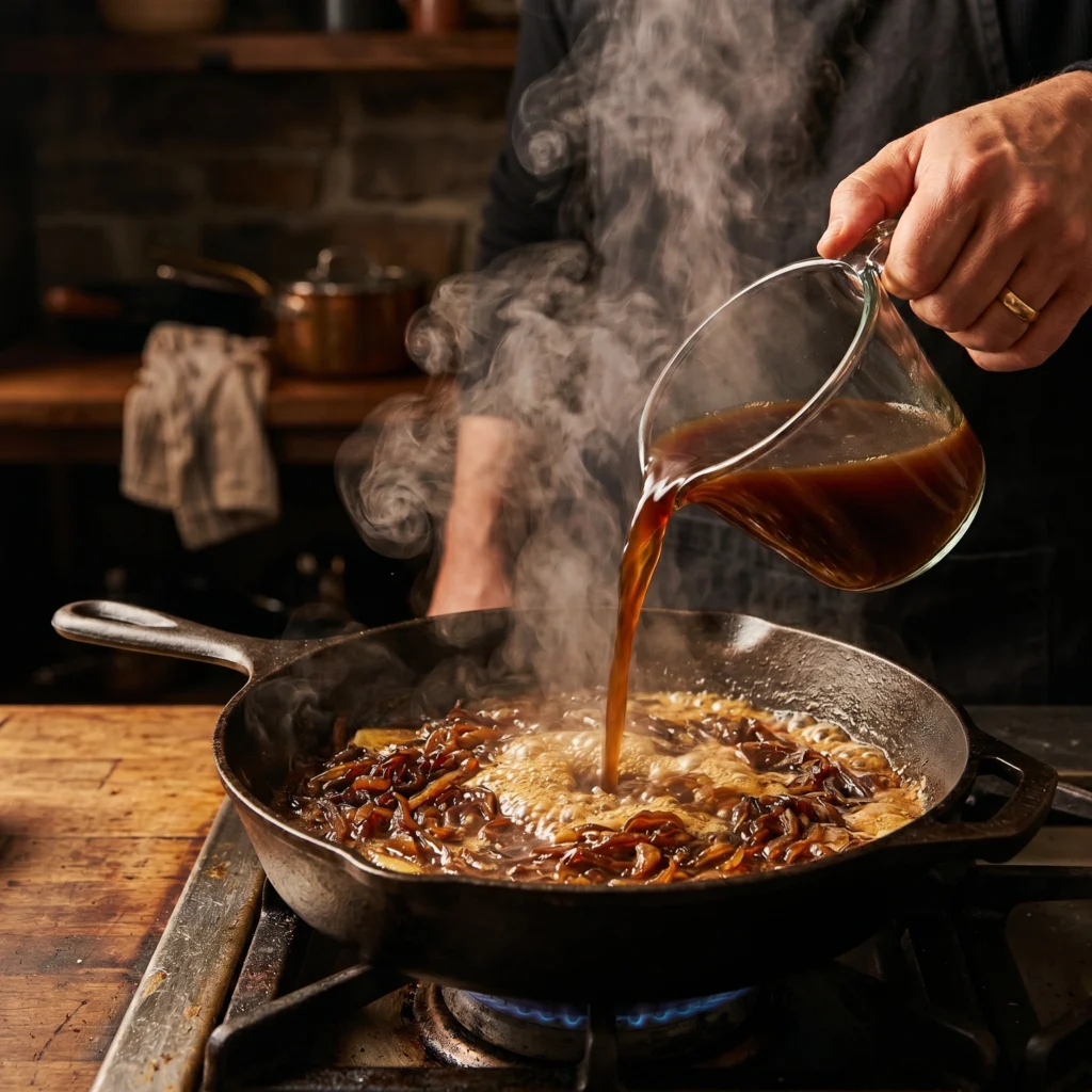 Hamburger Steak with Onion Gravy