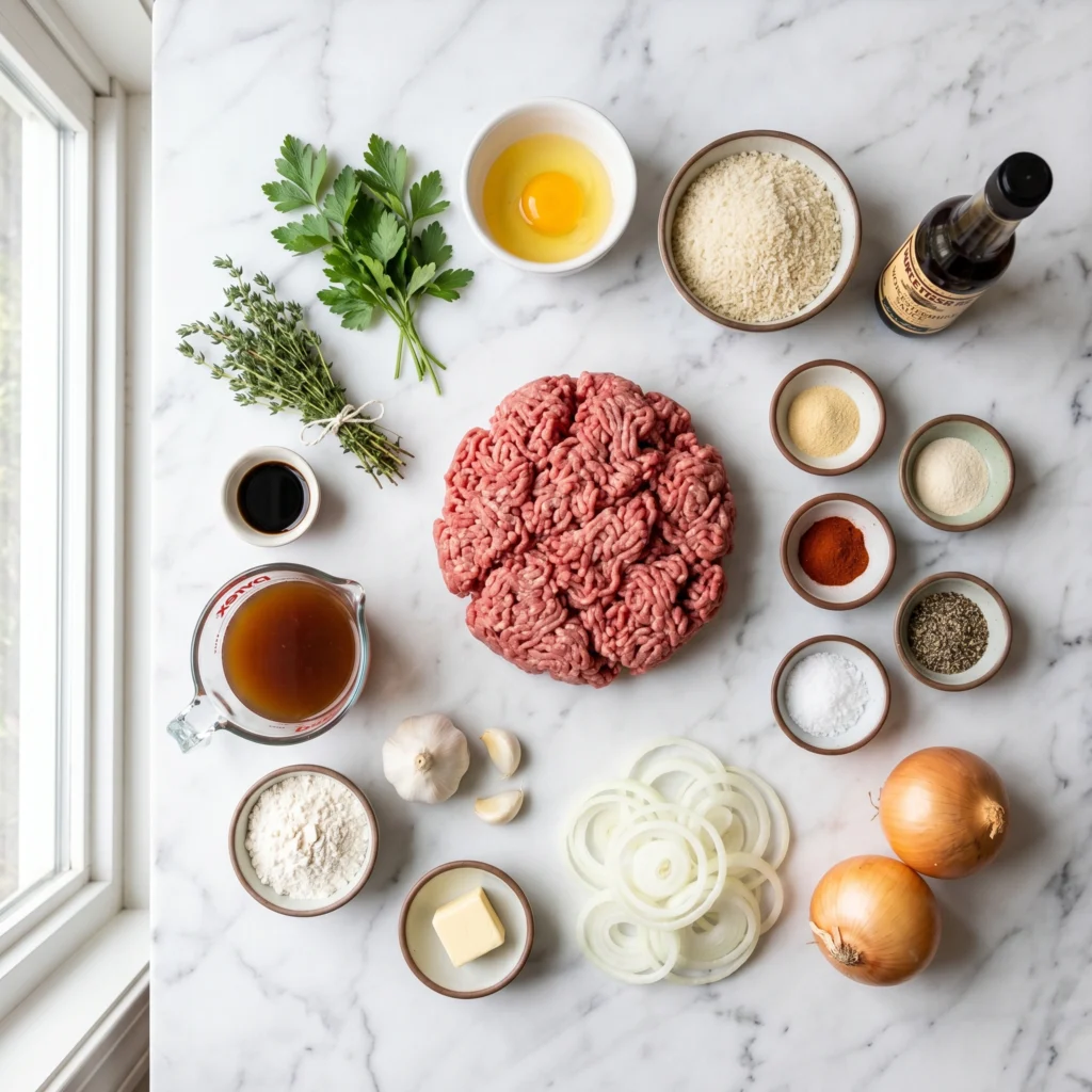 Hamburger Steak with Onion Gravy