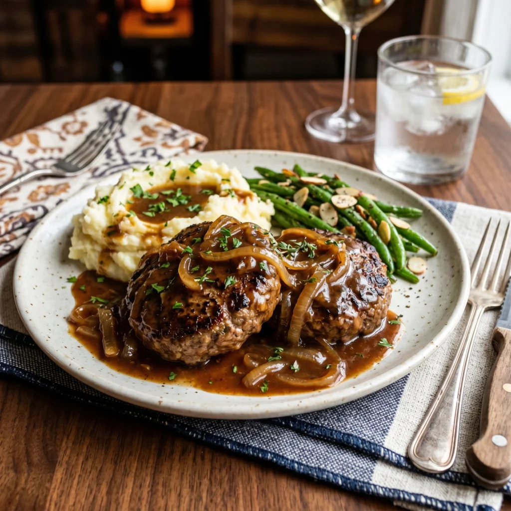 Hamburger Steak with Onion Gravy