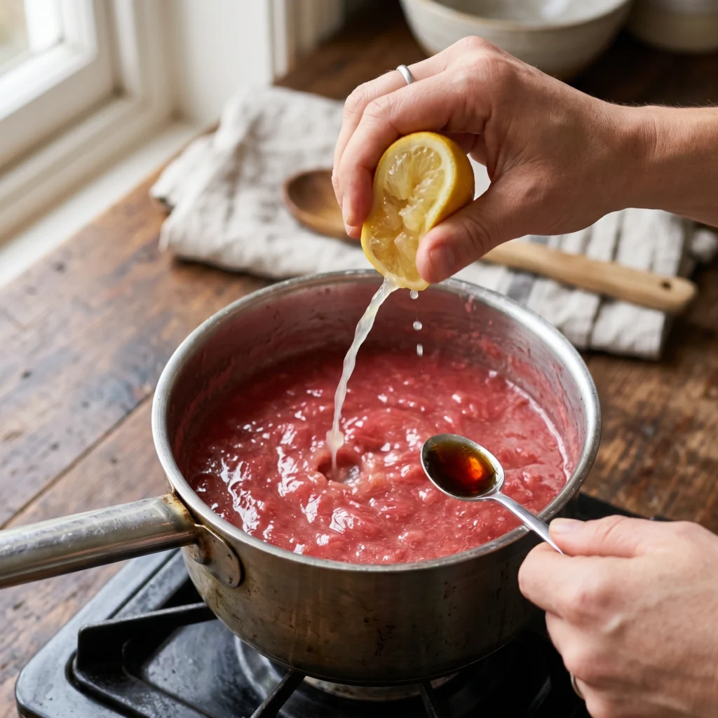 Rhubarb sauce