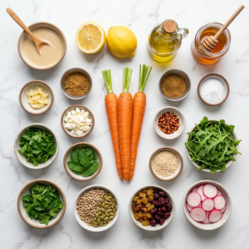 carrot ribbon salad