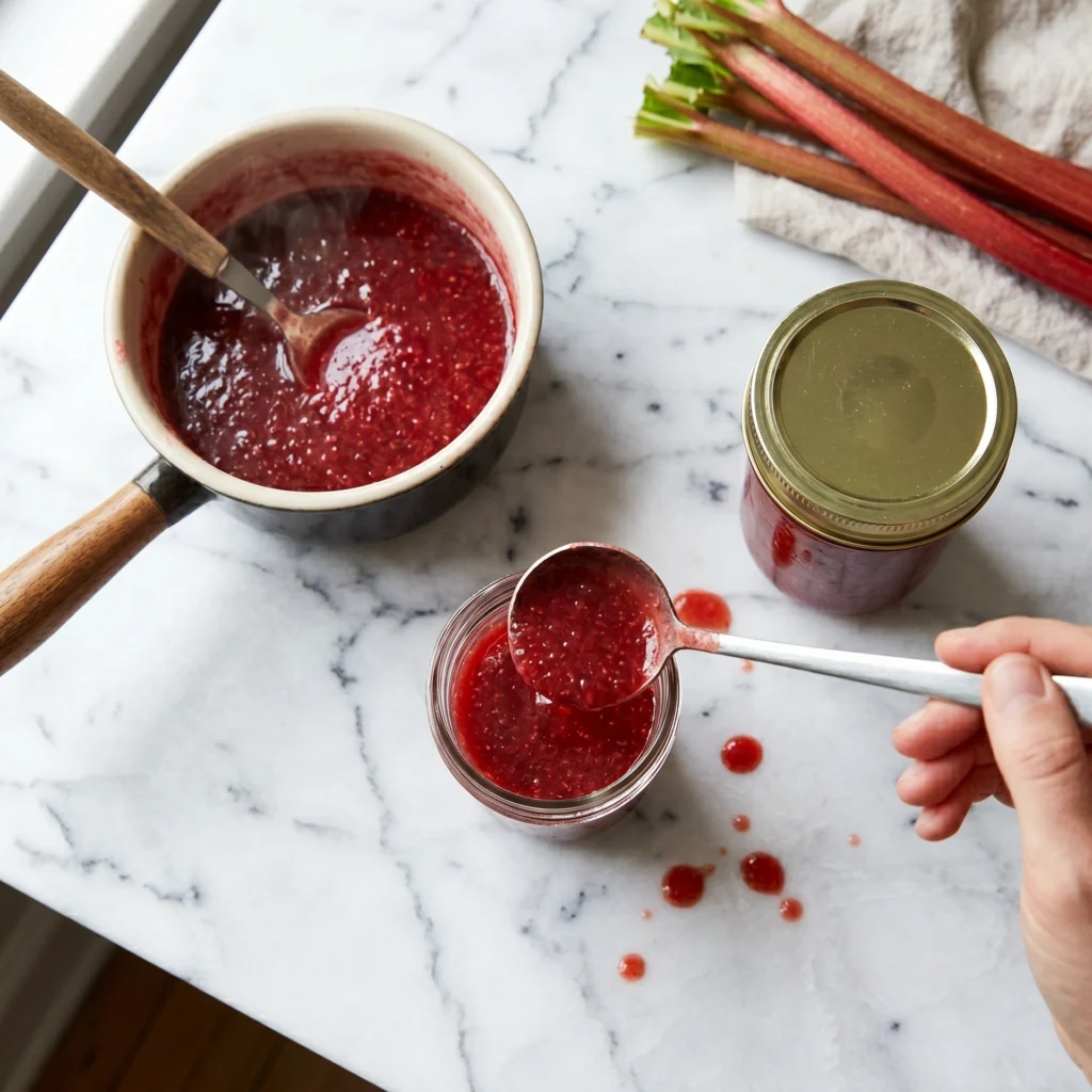 Rhubarb sauce