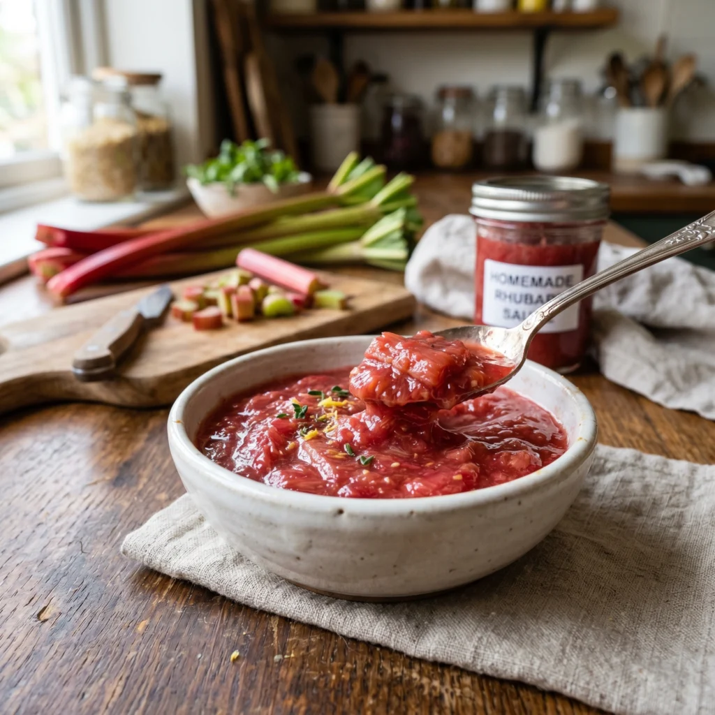 Rhubarb sauce