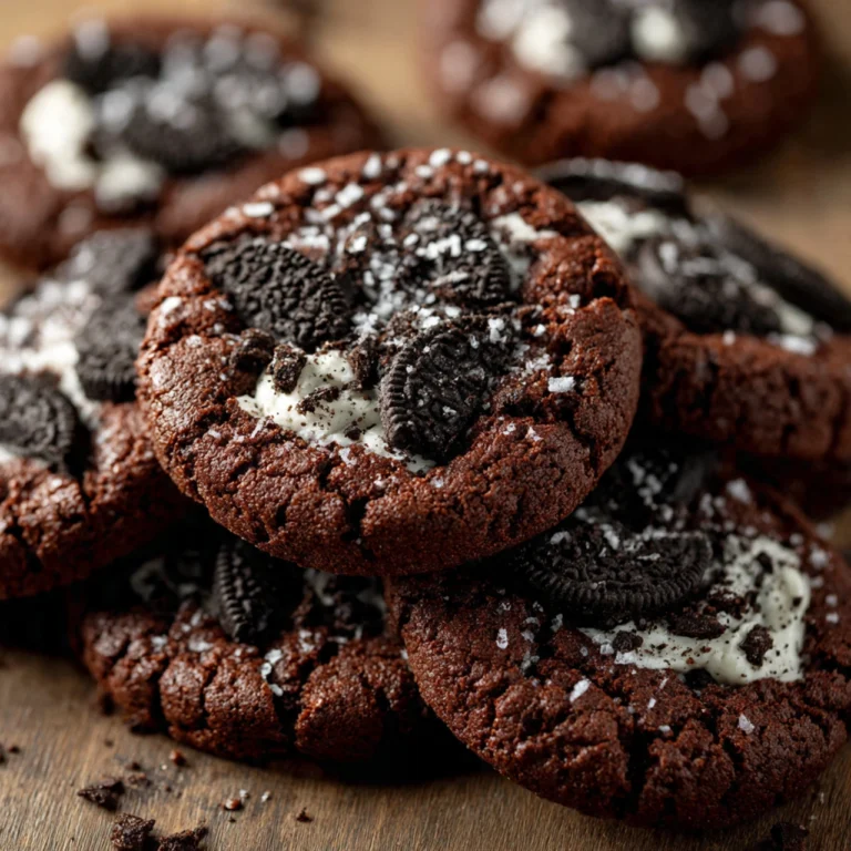 Chocolate Cookies And Cream Cookies