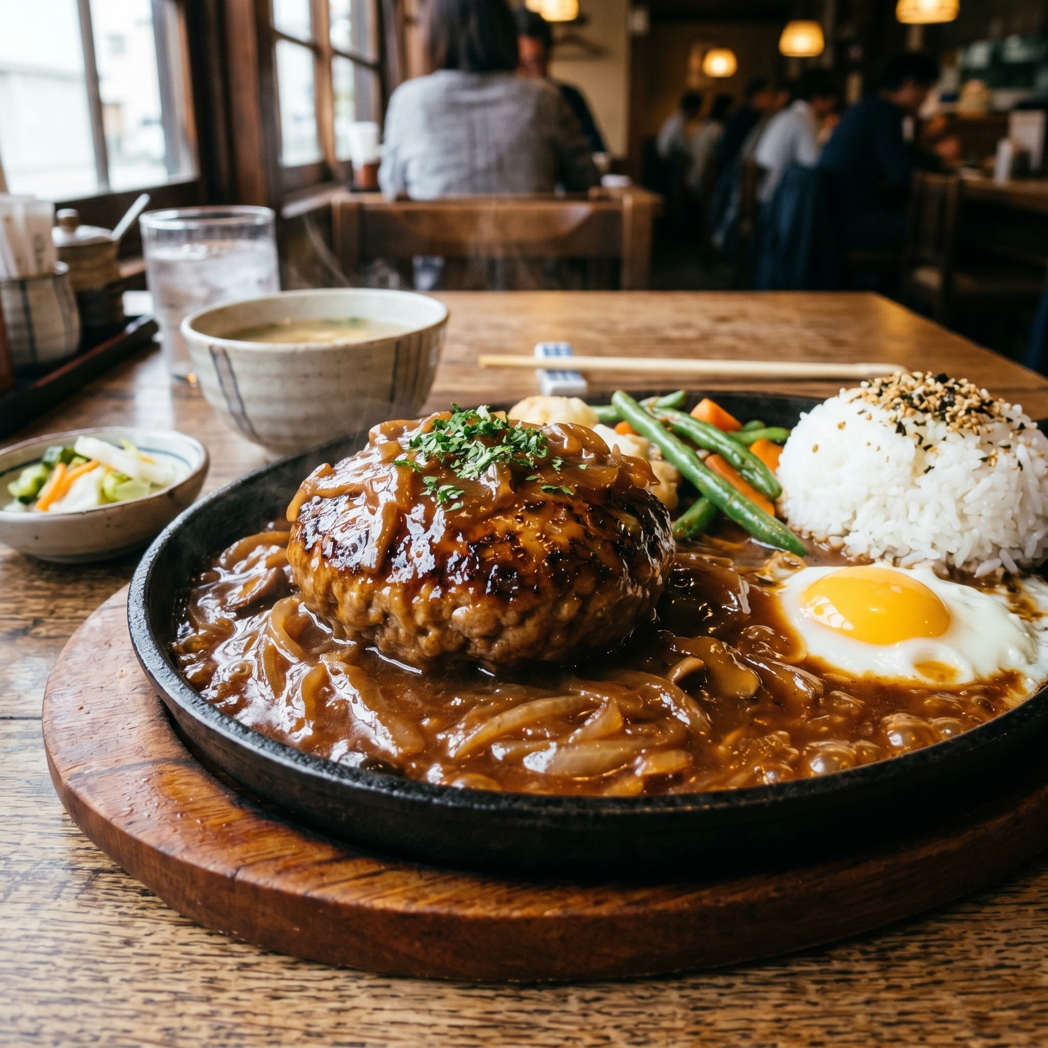 Hamburger Steak with Onion Gravy
