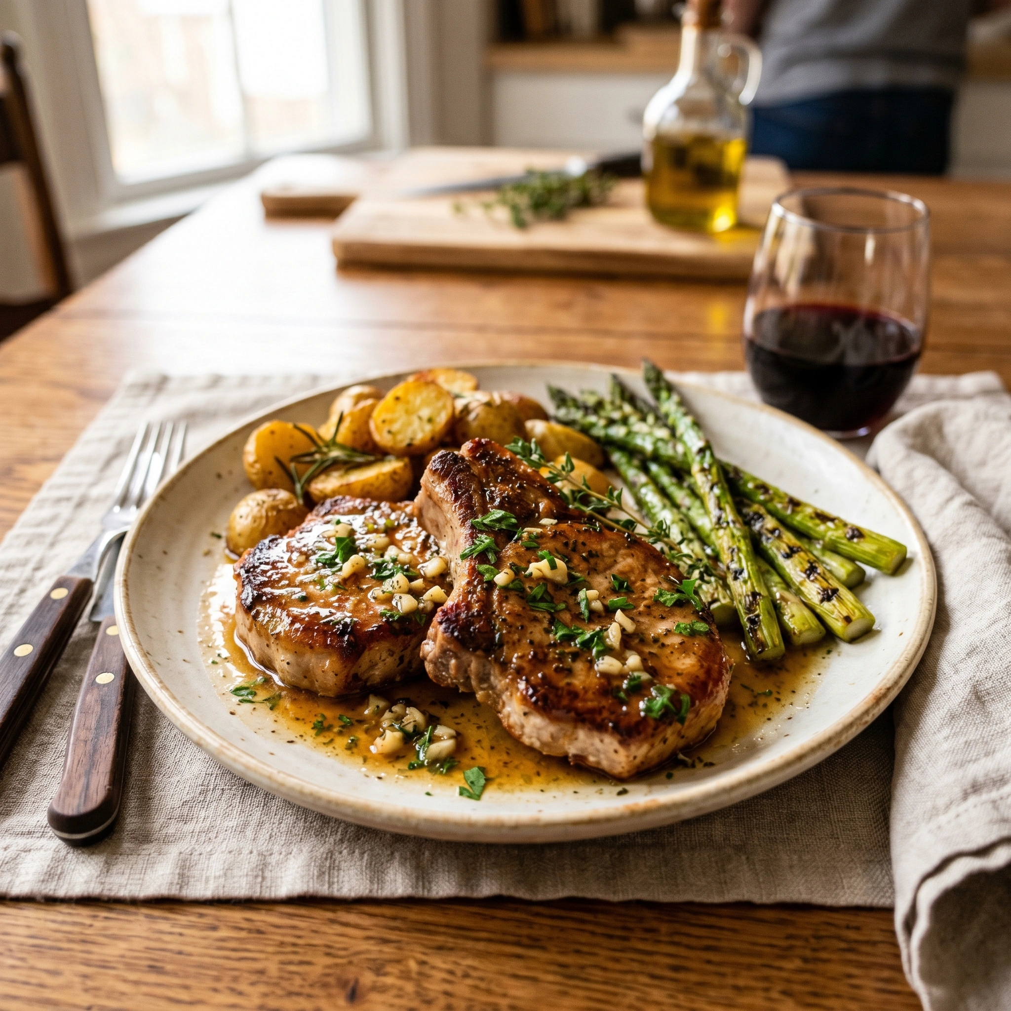 Garlic Butter Pork Chops